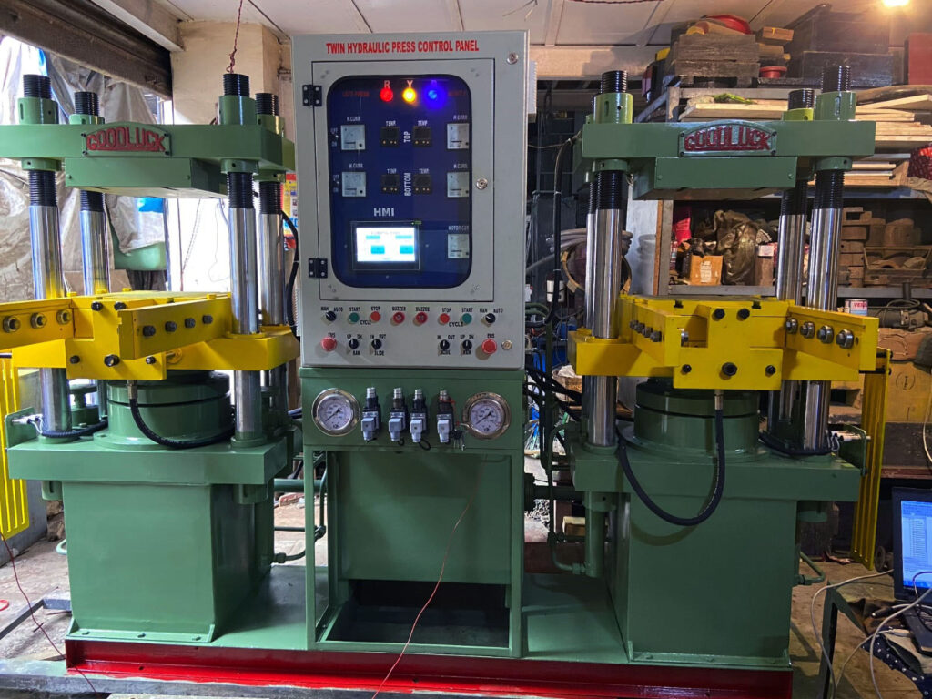 DOUBLE STATION RUBBER MOULDING HYDRAULIC PRESS